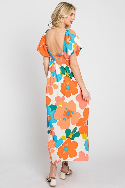 Floral Maxi Dress (S-3X) sold by Valencia Boutique product image thumbnail 7