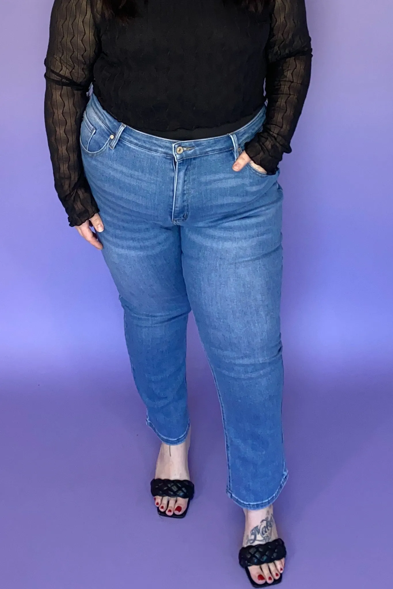 CURVE Straight Leg Jean sold by Valencia Boutique product image thumbnail 3