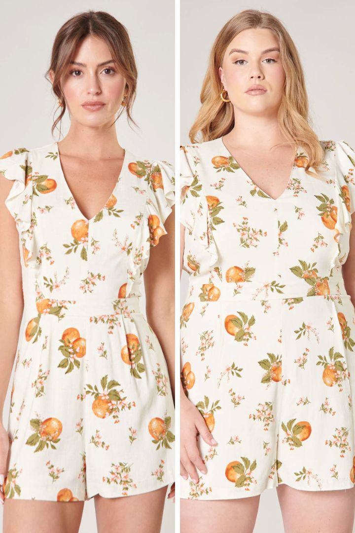 Clementine Romper (XS-3X) sold by Valencia Boutique