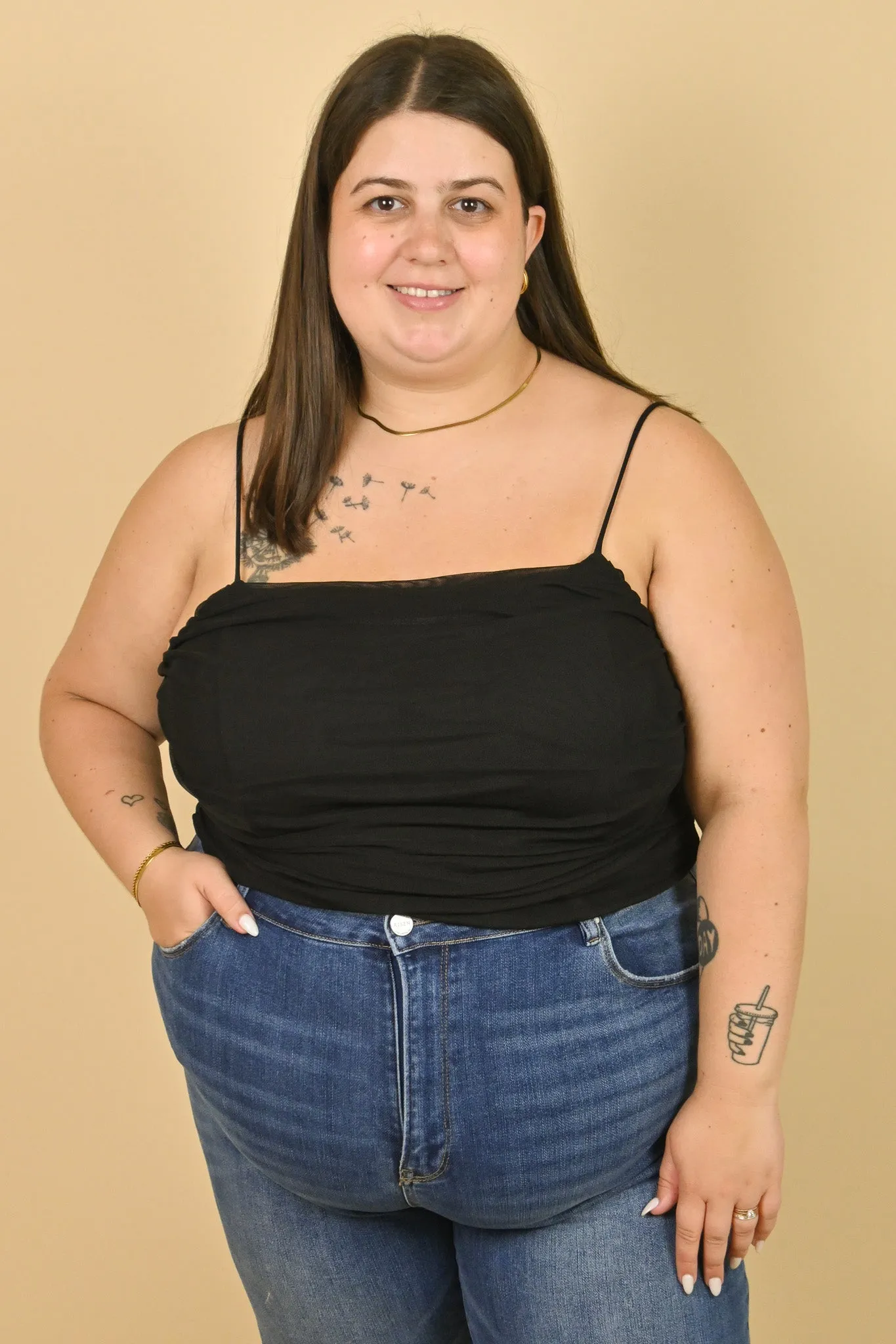 CURVE Ruched Tank sold by Valencia Boutique product image thumbnail 2