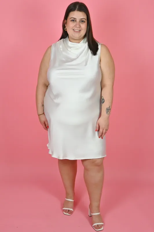 Cowl Neck Mini Dress (S-3X) sold by Valencia Boutique