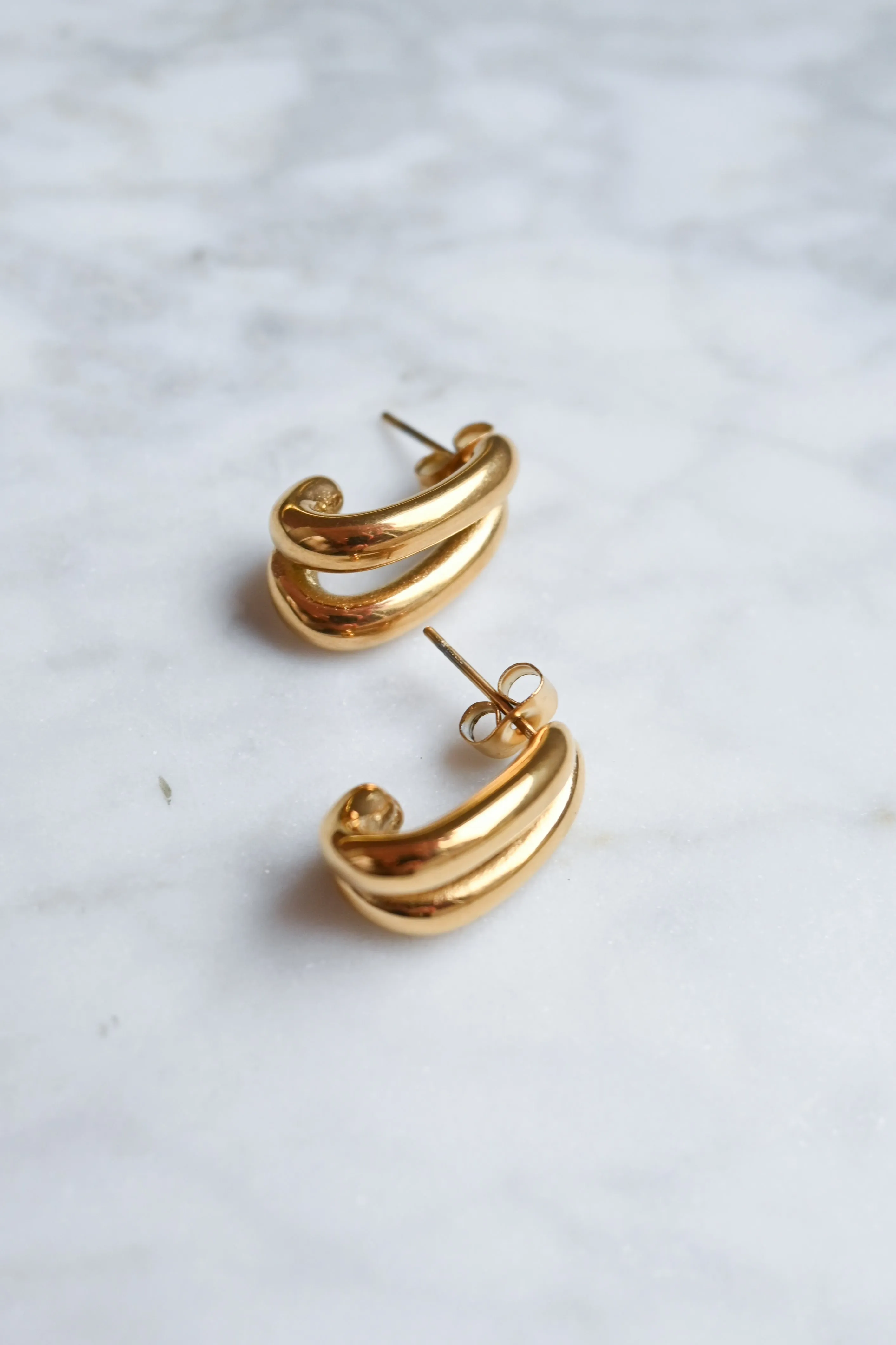 Double Row Hoop sold by Valencia Boutique product image thumbnail 2