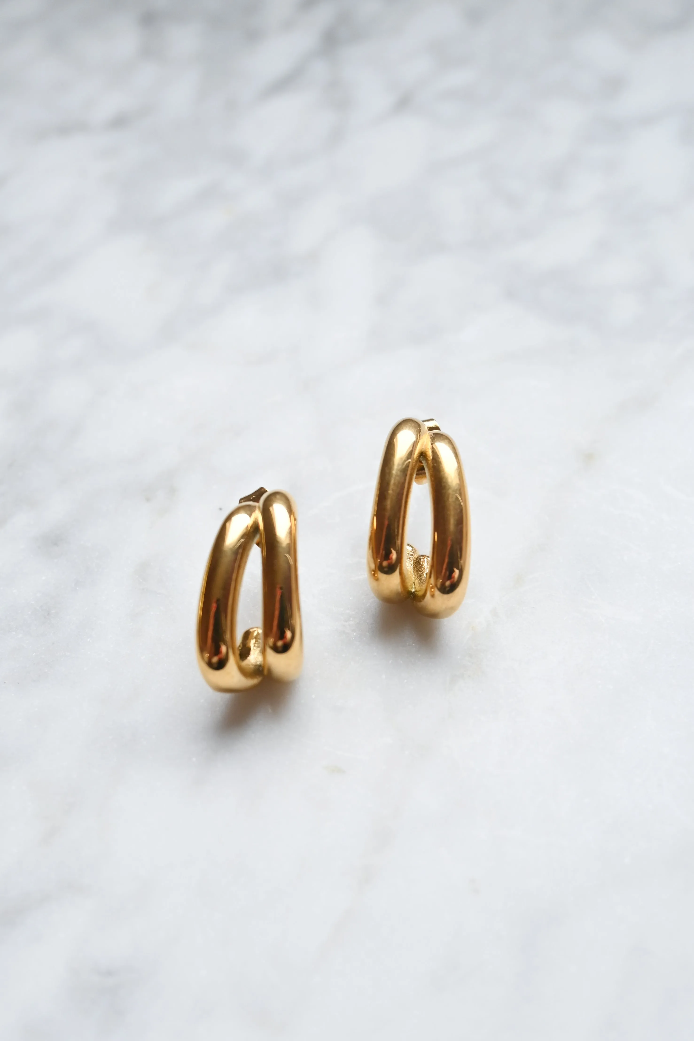 Double Row Hoop sold by Valencia Boutique