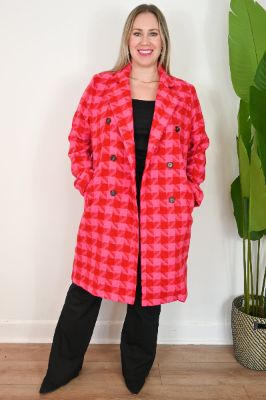 Houndstooth Jacket (S-3X) sold by Valencia Boutique