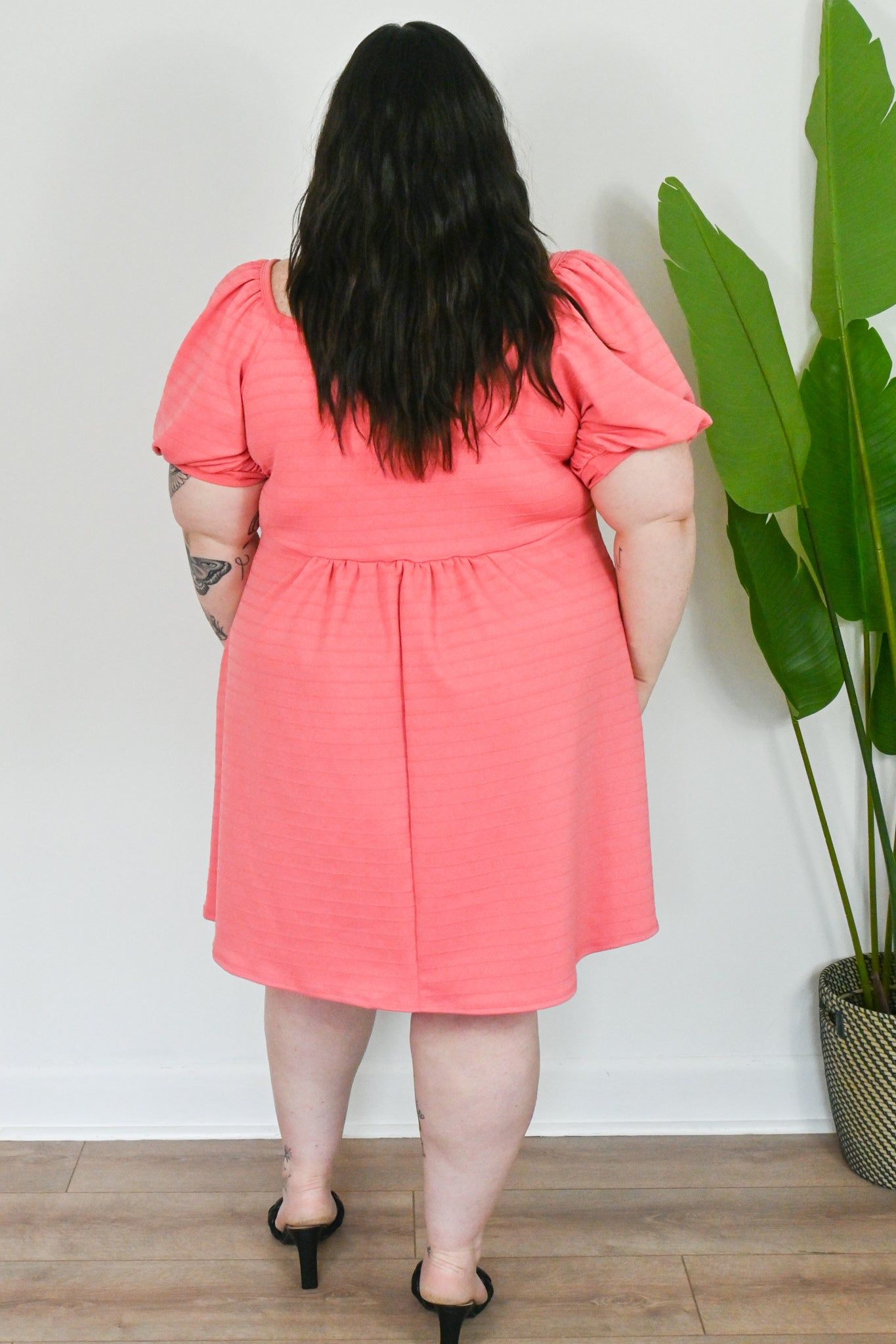 Puff Sleeve Babydoll Dress (S-3X) sold by Valencia Boutique product image thumbnail 8