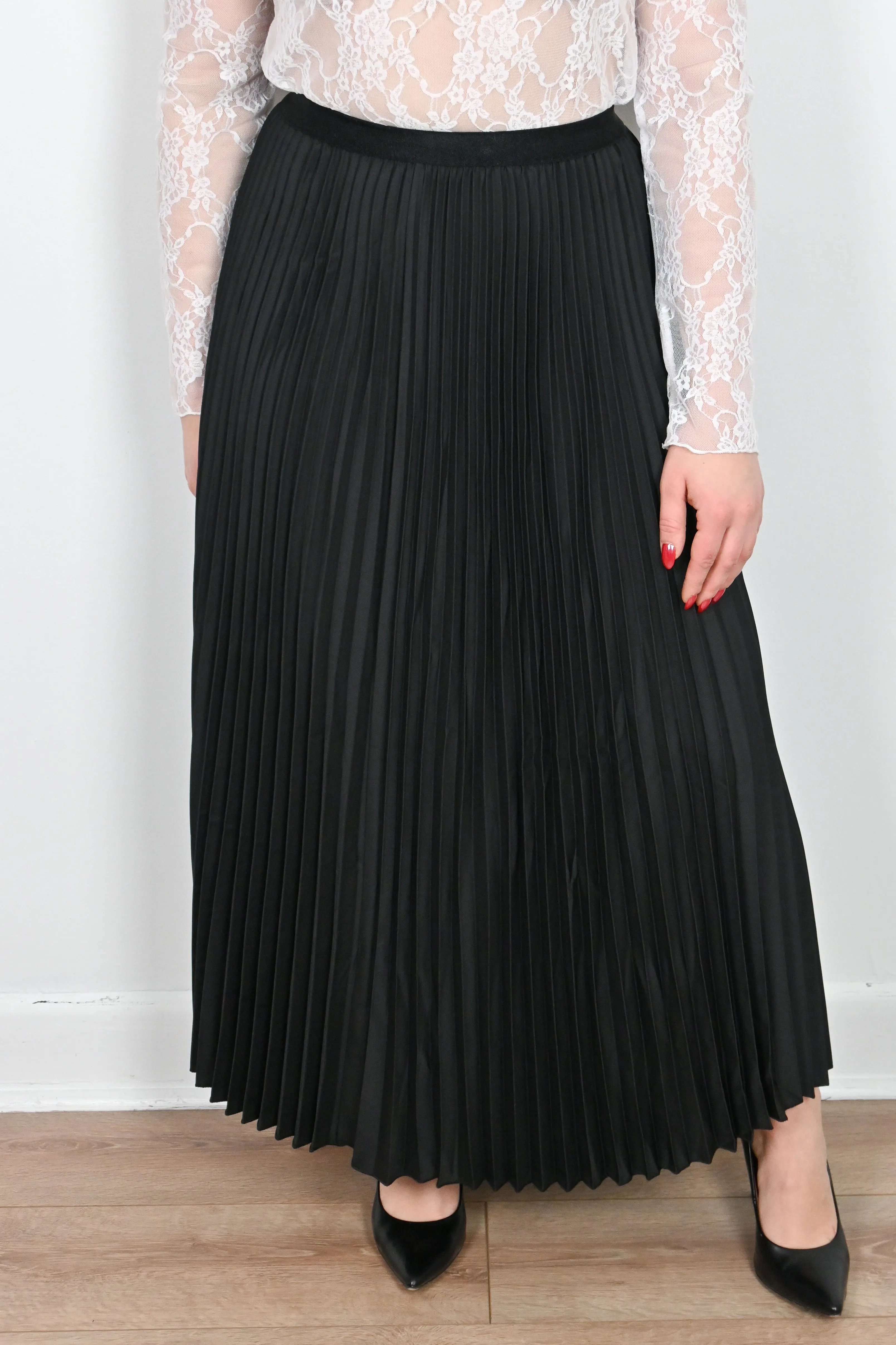 Long Pleated Skirt sold by Valencia Boutique