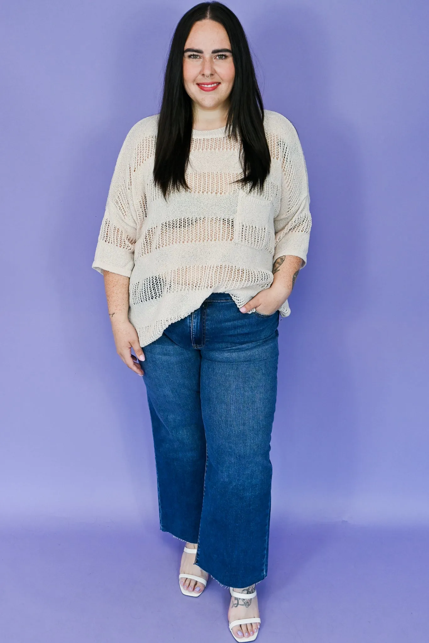 KUT Charlotte Wide Leg Jean (0-18) sold by Valencia Boutique