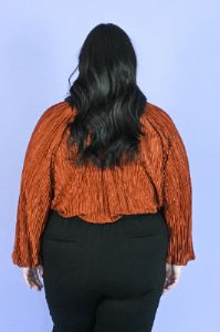 Pleated Top (S-3X) sold by Valencia Boutique