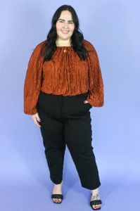 Pleated Top (S-3X) sold by Valencia Boutique