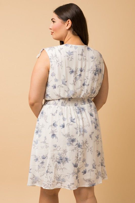 CURVE Floral Mini Dress sold by Valencia Boutique product image thumbnail 7