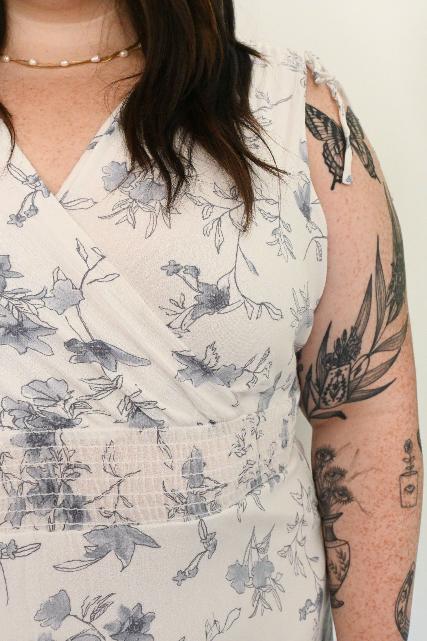 CURVE Floral Mini Dress sold by Valencia Boutique product image thumbnail 4