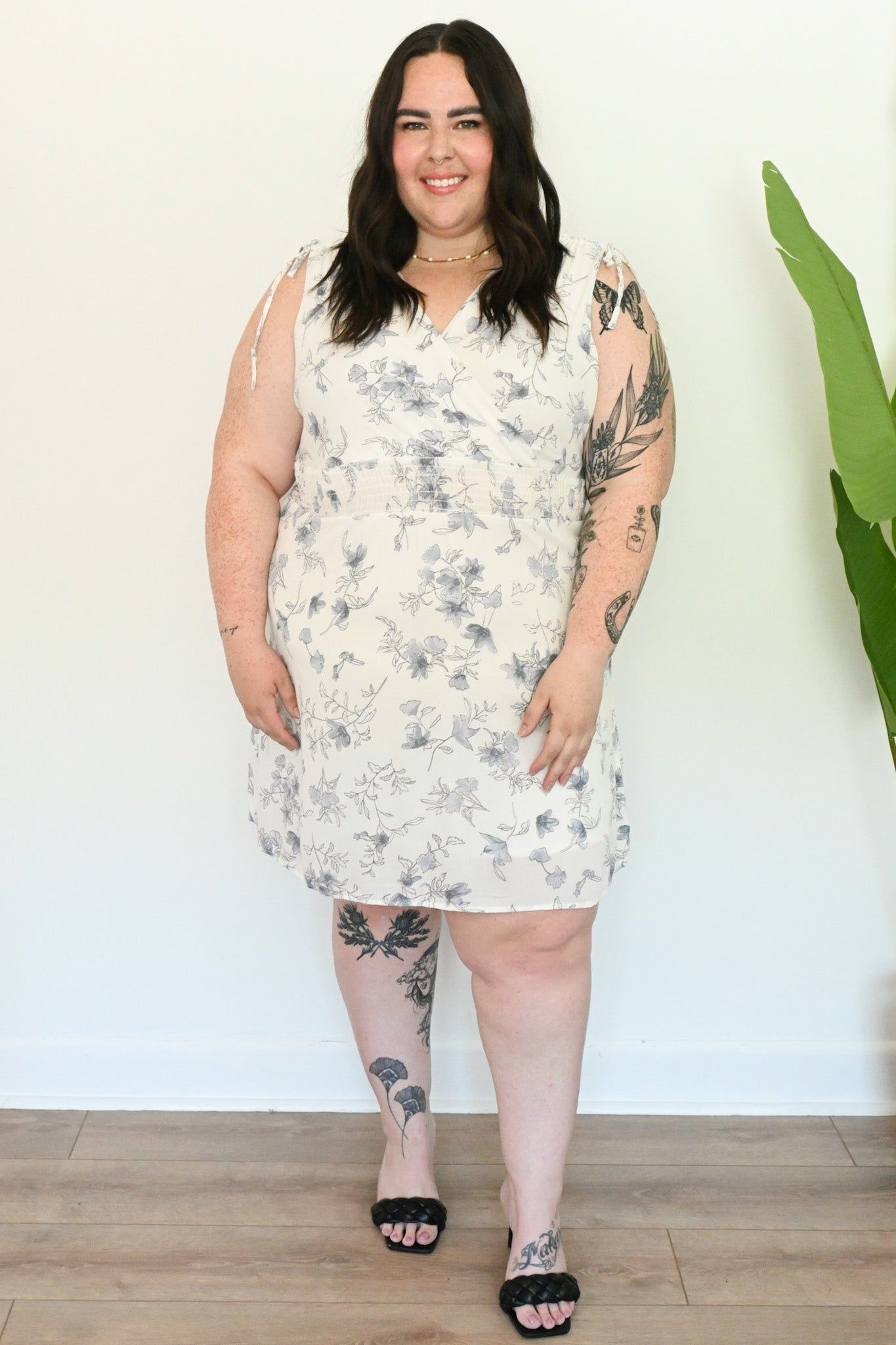 CURVE Floral Mini Dress sold by Valencia Boutique product image thumbnail 2