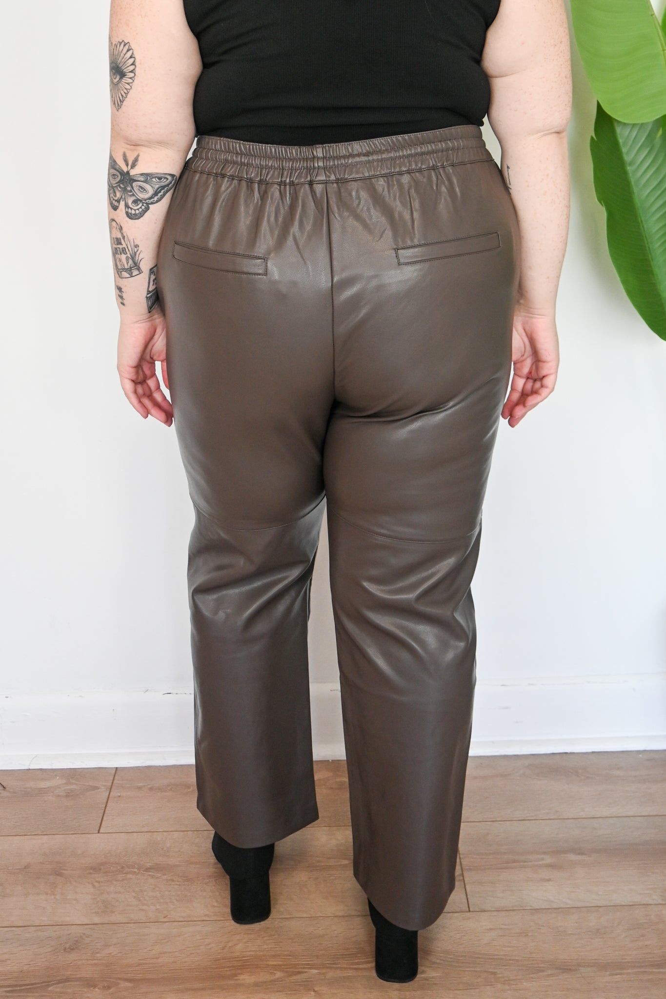 CURVE Faux Leather Jogger sold by Valencia Boutique product image thumbnail 2