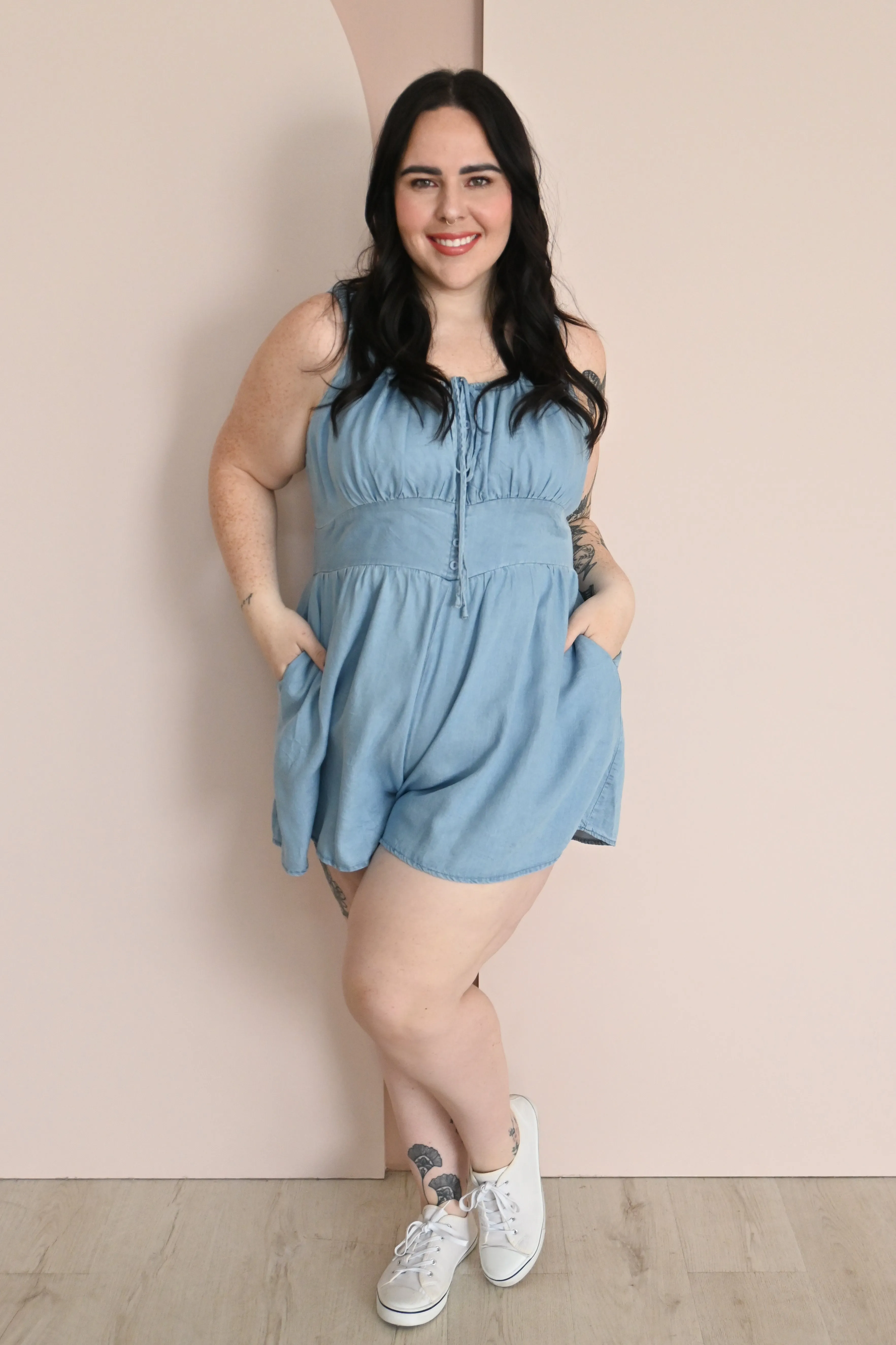 CURVE Tencel Romper sold by Valencia Boutique product image thumbnail 2