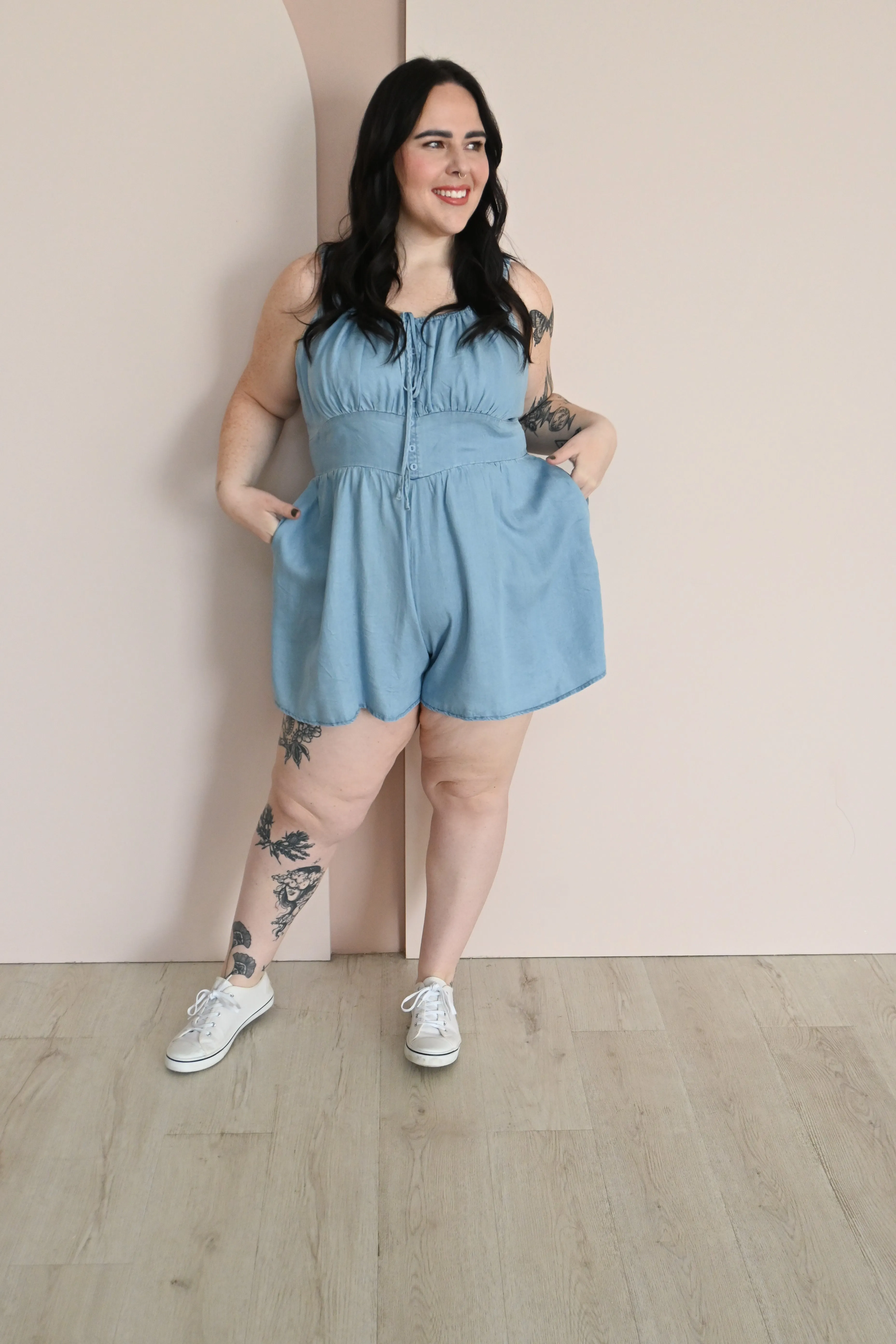 CURVE Tencel Romper sold by Valencia Boutique product image thumbnail 3