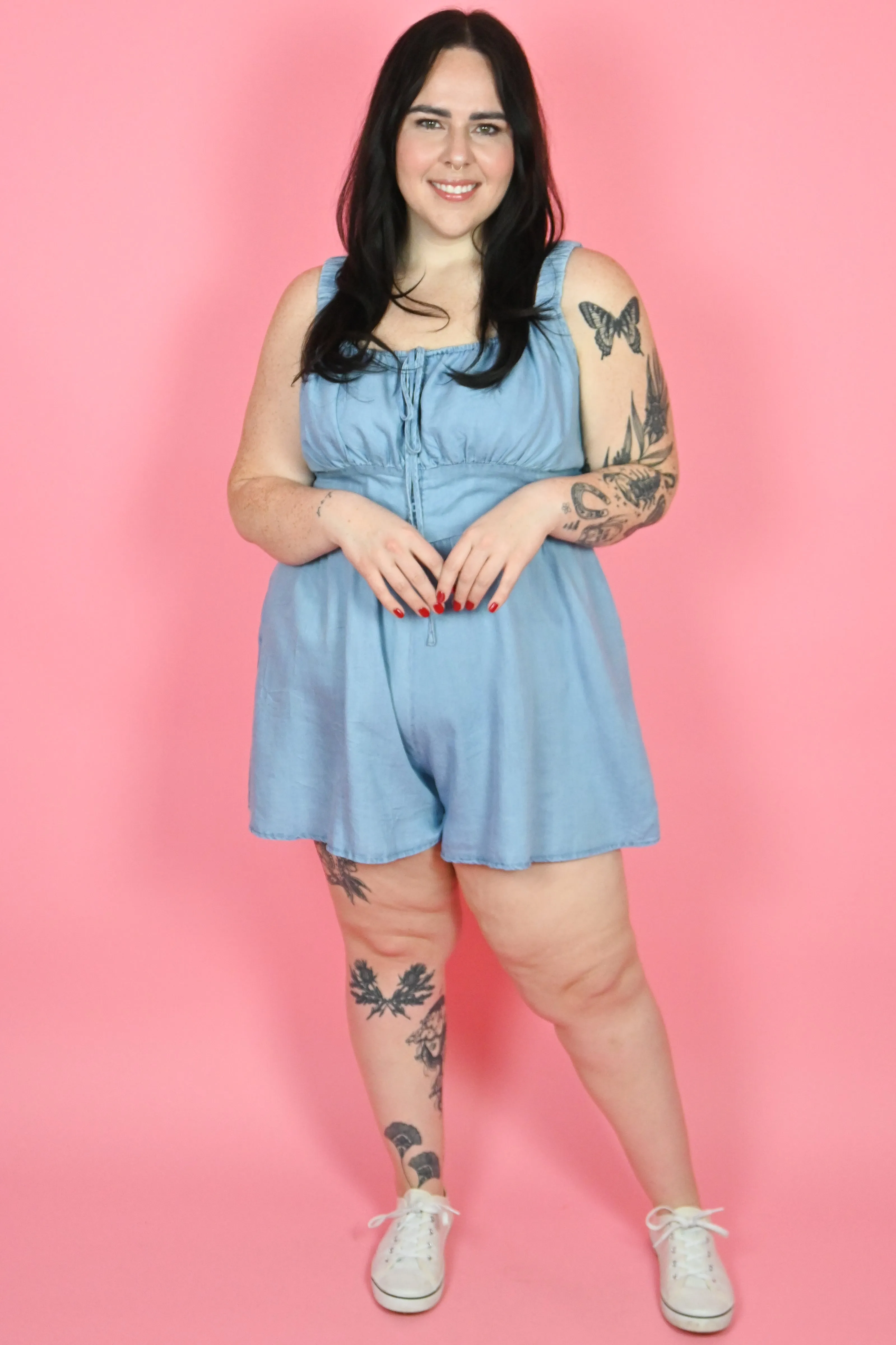 CURVE Tencel Romper sold by Valencia Boutique