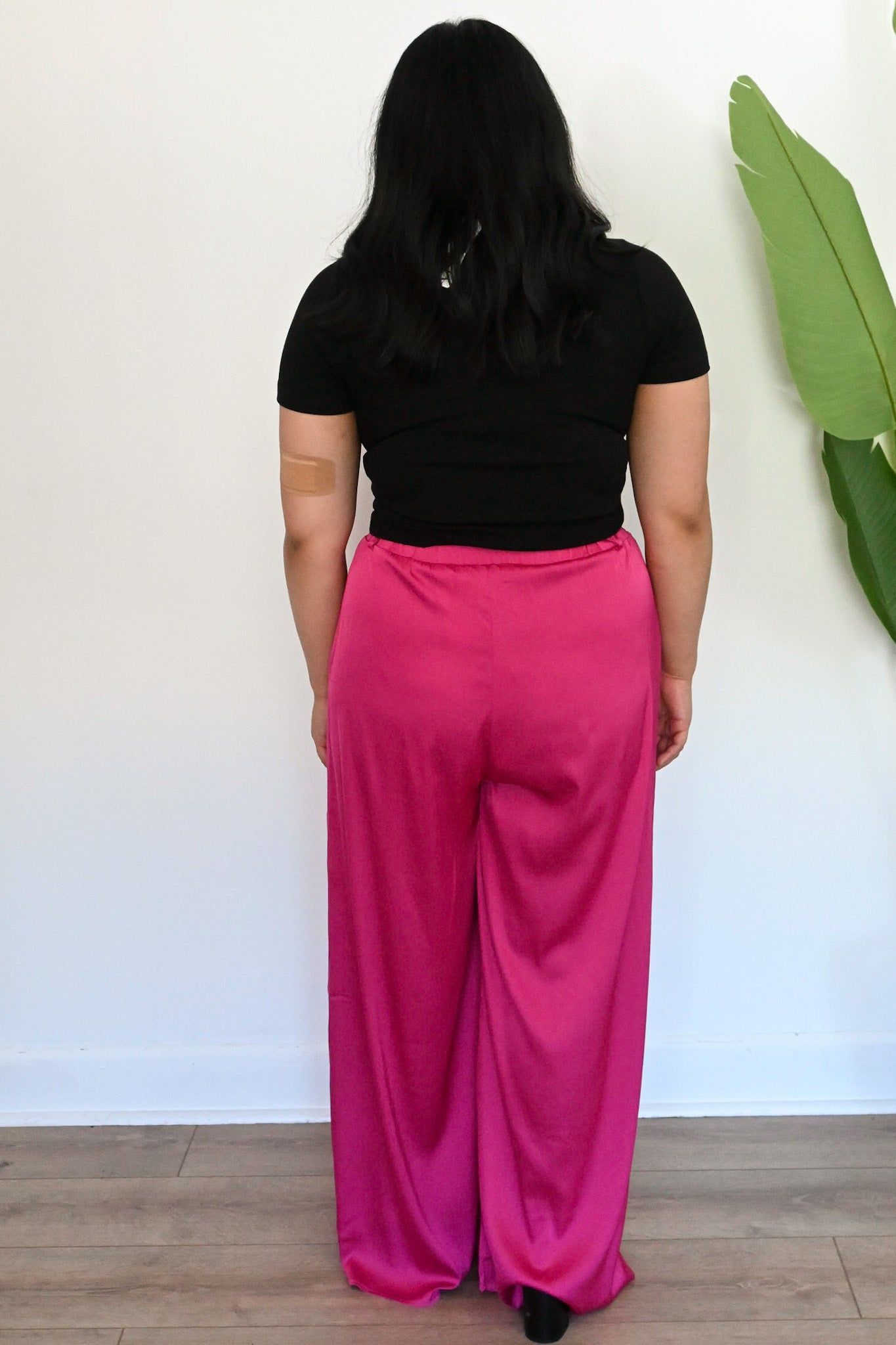 Satin Wide Leg Pant sold by Valencia Boutique product image thumbnail 4