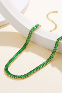 Emerald Tennis Necklace sold by Valencia Boutique
