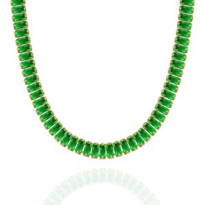 Emerald Tennis Necklace sold by Valencia Boutique