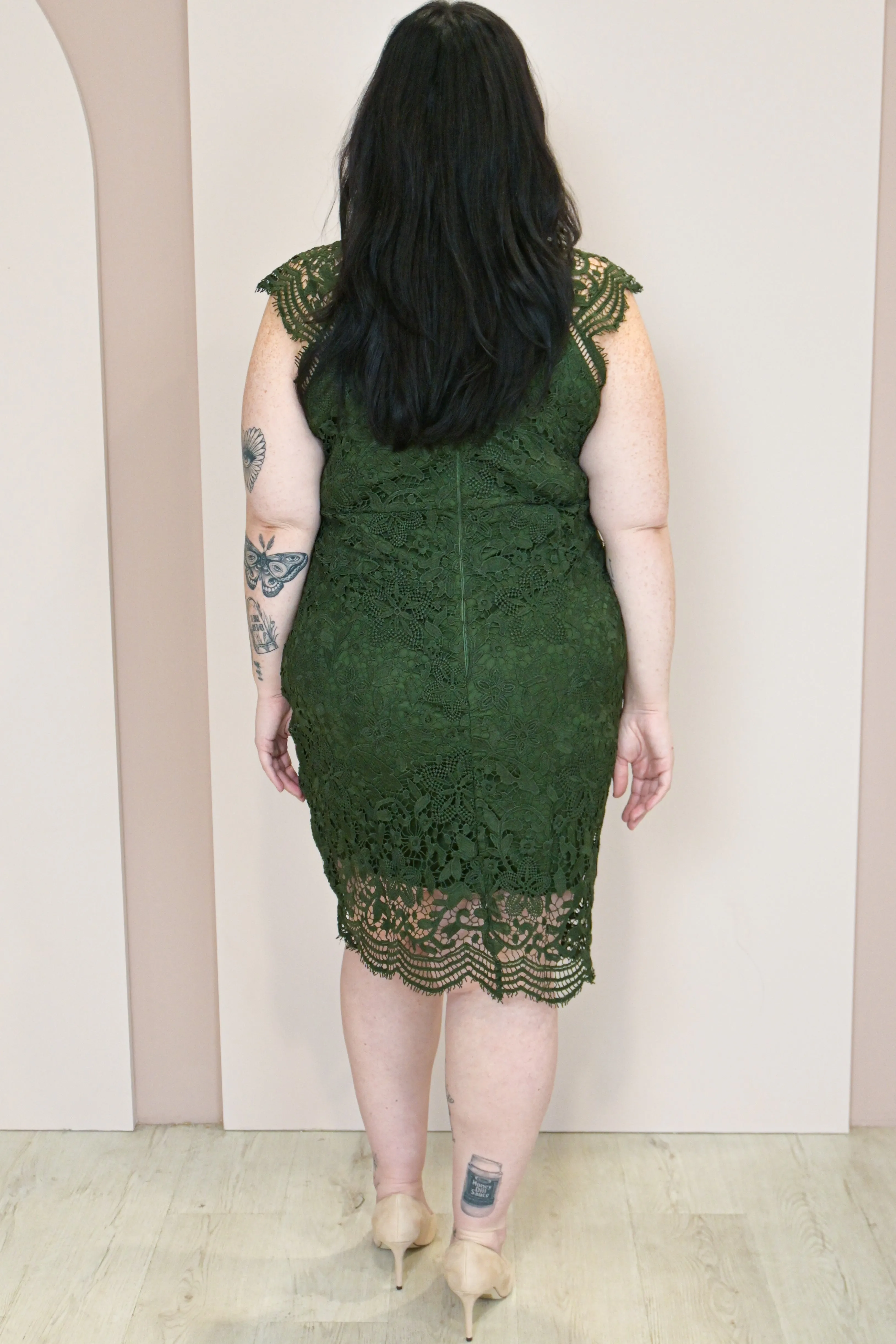 CURVE Lace Sheath Dress sold by Valencia Boutique product image thumbnail 2