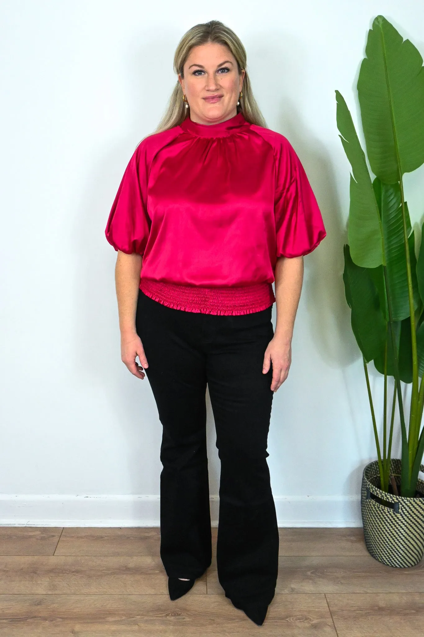 CURVE Satin Blouse sold by Valencia Boutique product image thumbnail 3