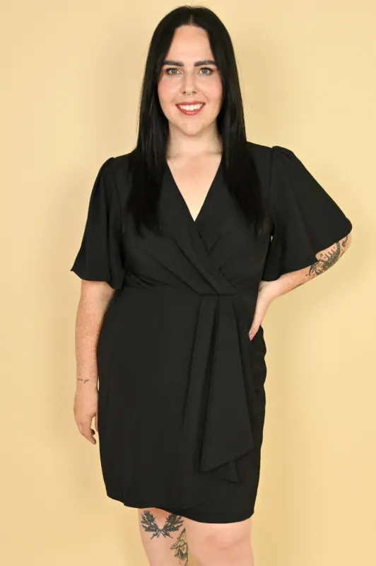 CURVE Ruffle Front Mini Dress sold by Valencia Boutique