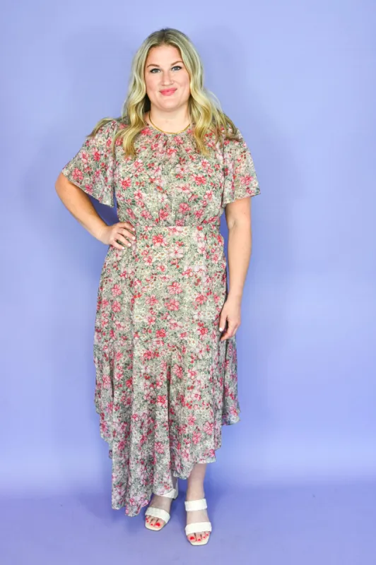 Asymmetrical Midi Dress (S-3X) sold by Valencia Boutique