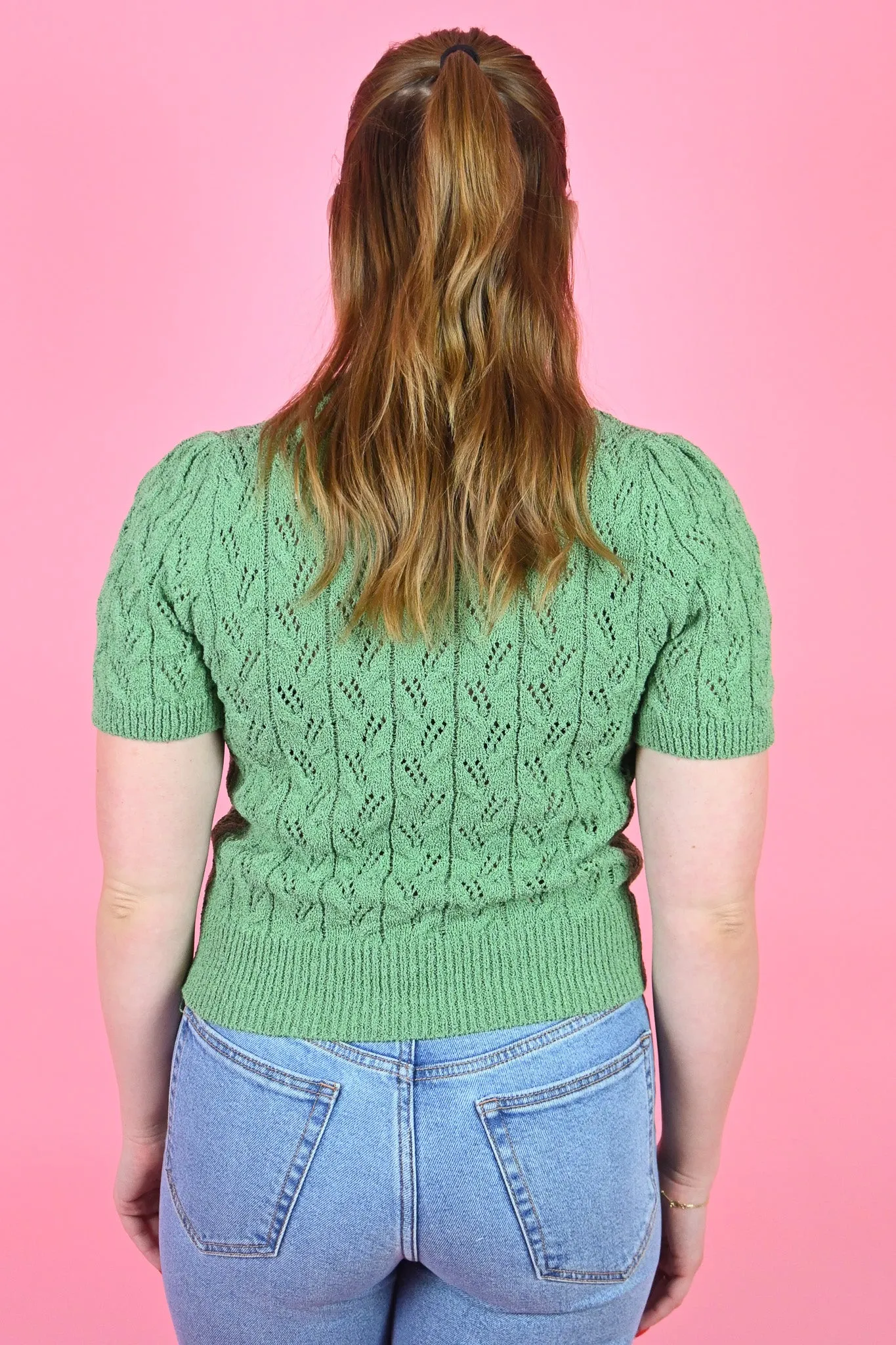 Pointelle Knit Top sold by Valencia Boutique product image thumbnail 3