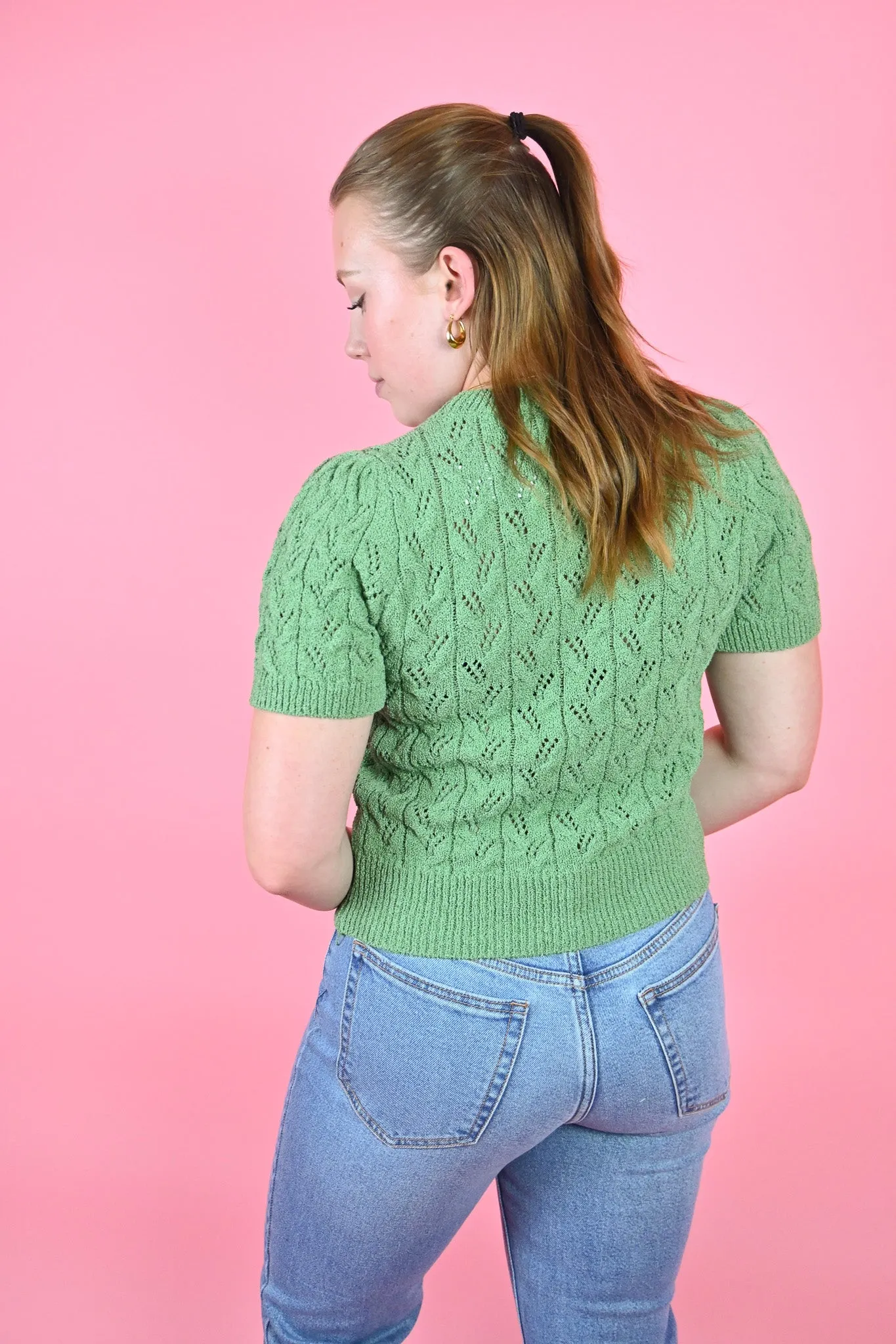 Pointelle Knit Top sold by Valencia Boutique product image thumbnail 2