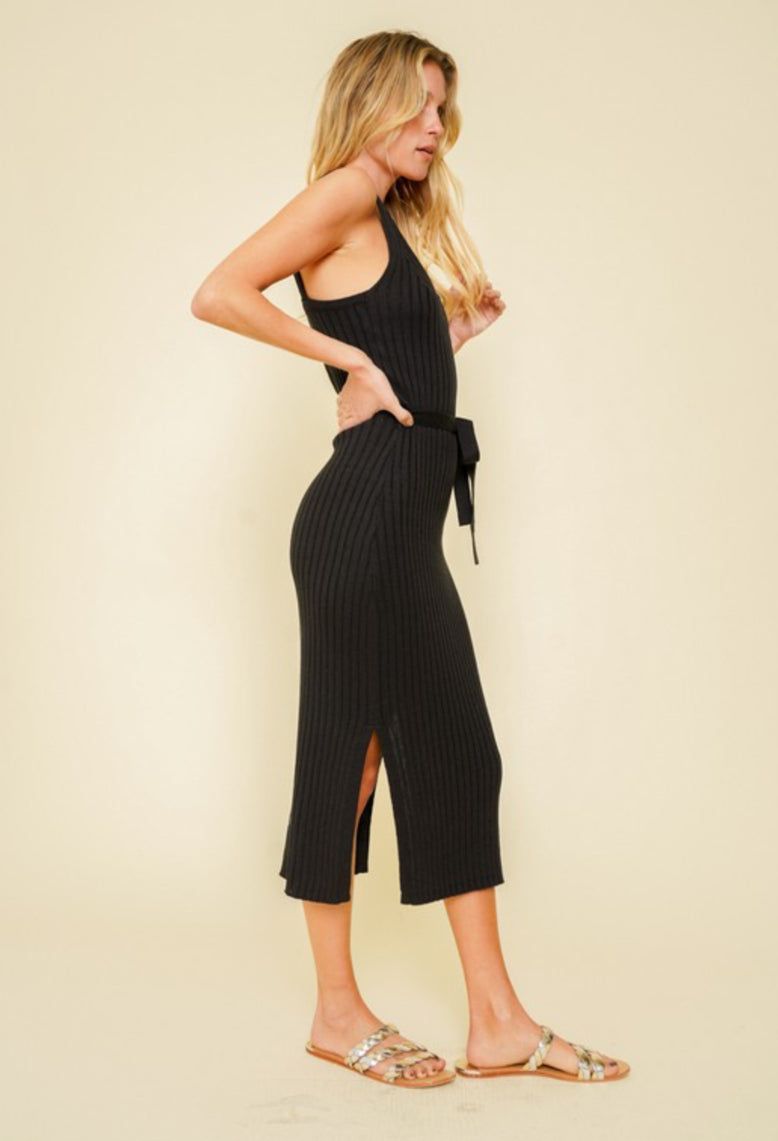Ribbed Belted Midi Dress sold by Valencia Boutique product image thumbnail 3