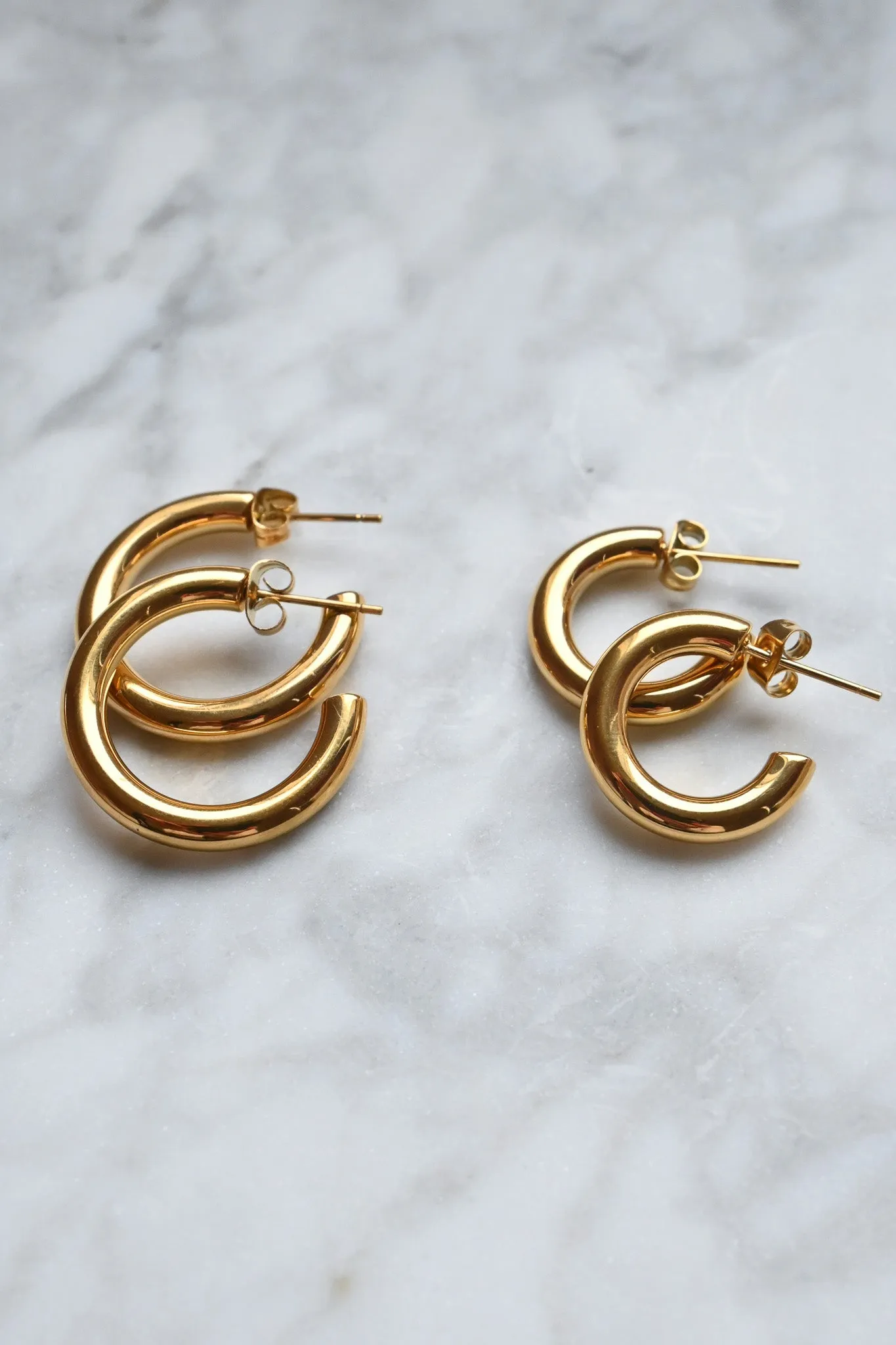 Classic "C" Hoops sold by Valencia Boutique