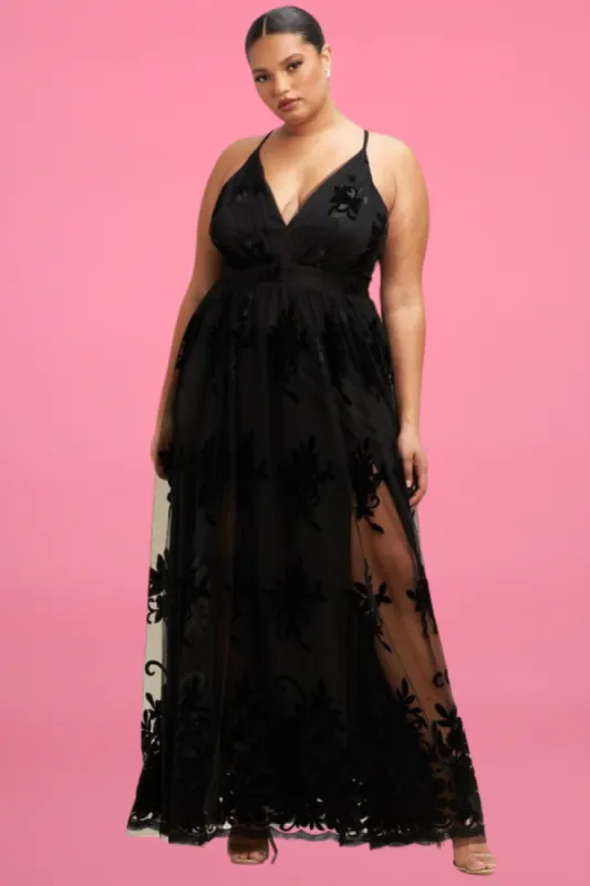Backless Maxi Dress (S-2X) sold by Valencia Boutique