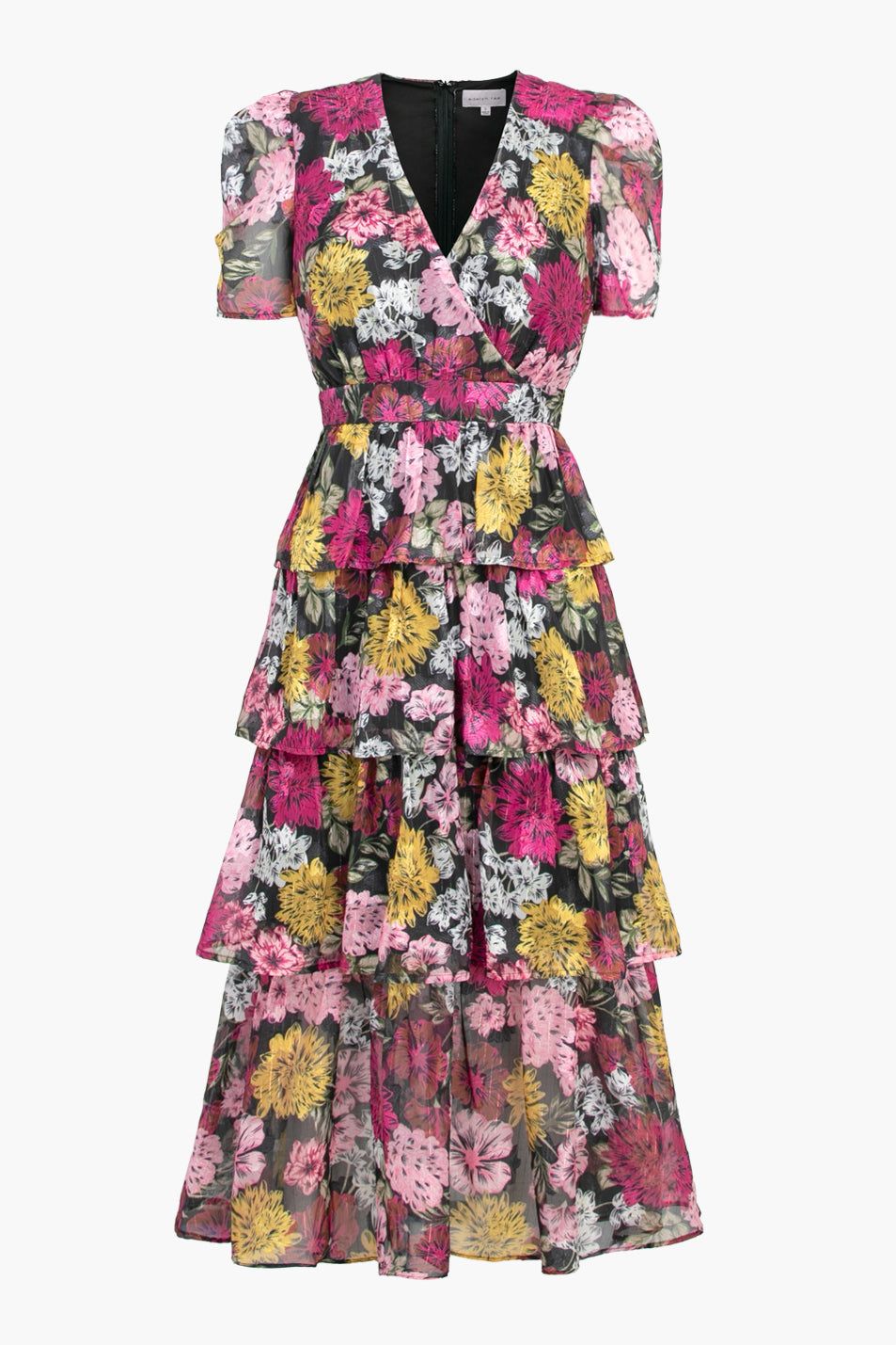 Eliza Tiered Midi Dress sold by Valencia Boutique product image thumbnail 4