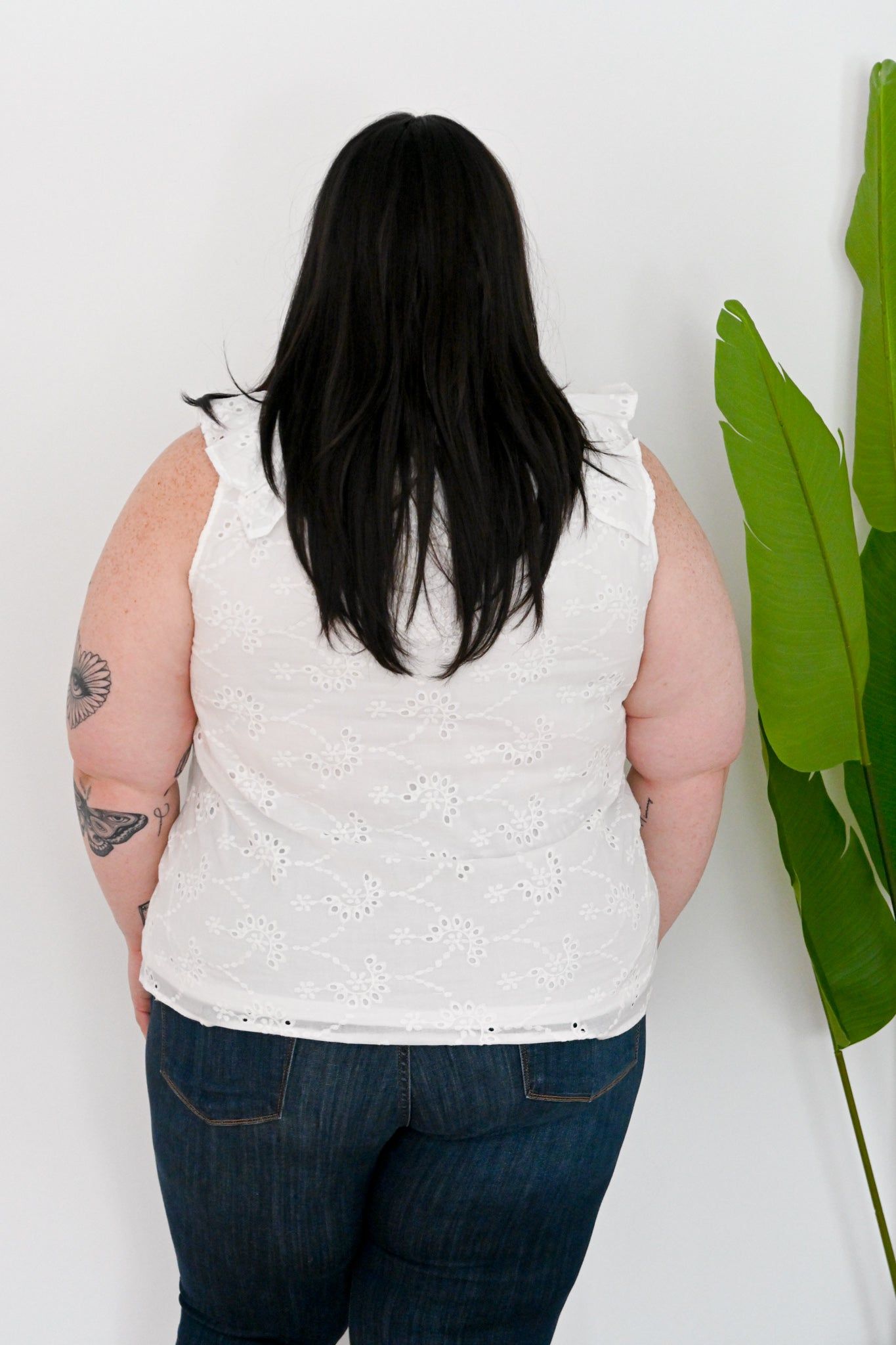 Eyelet Tank (S-3X) sold by Valencia Boutique product image thumbnail 6