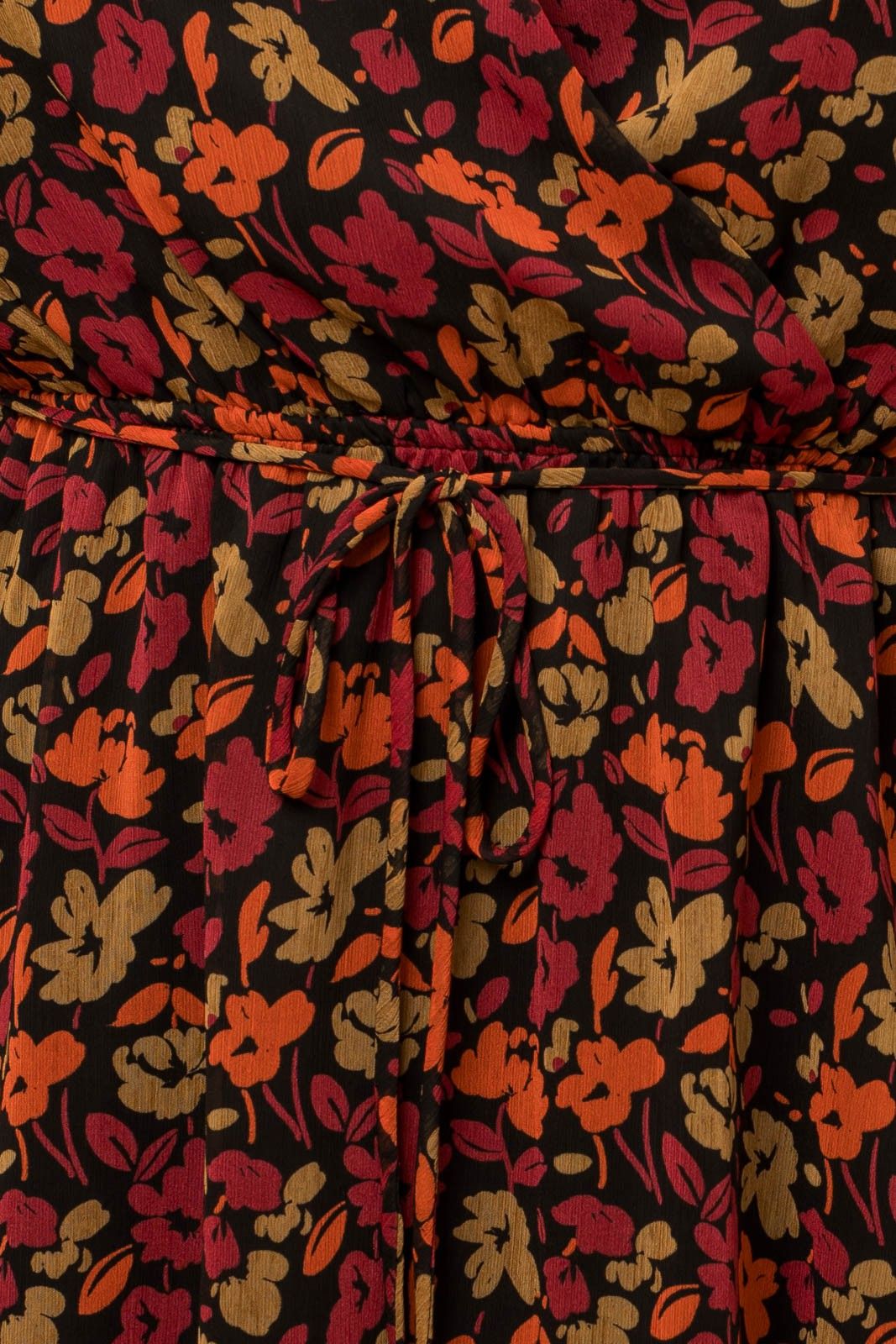 CURVE Floral Wrap Dress sold by Valencia Boutique product image thumbnail 5