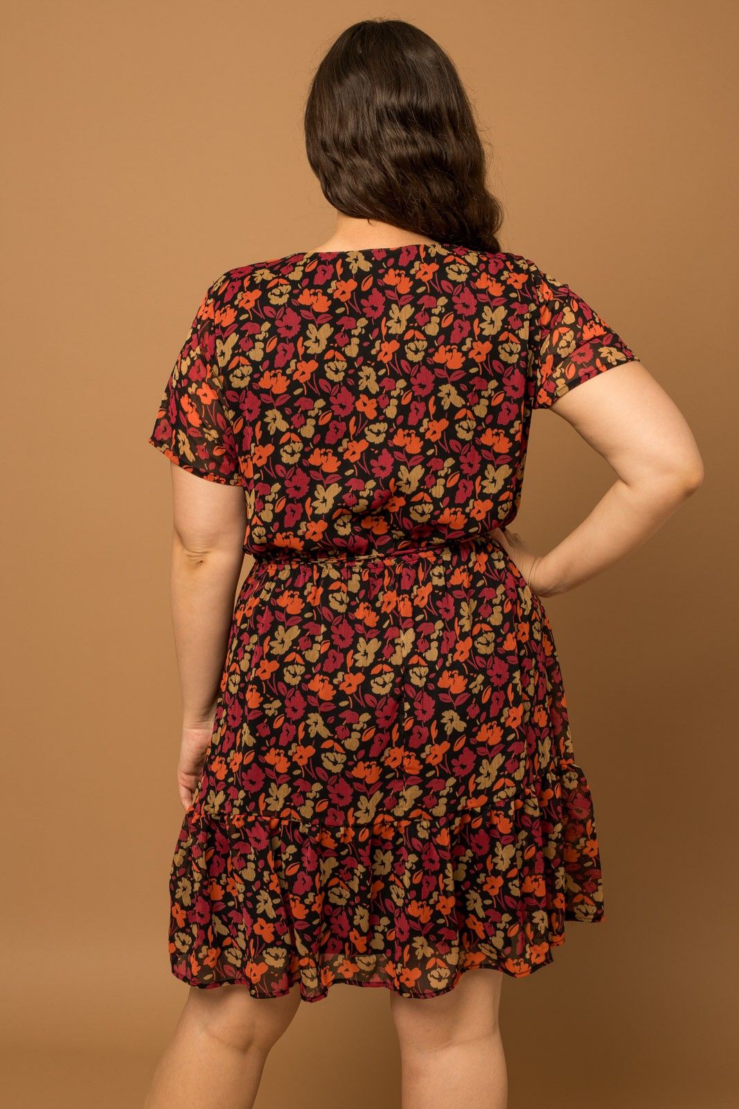 CURVE Floral Wrap Dress sold by Valencia Boutique product image thumbnail 4