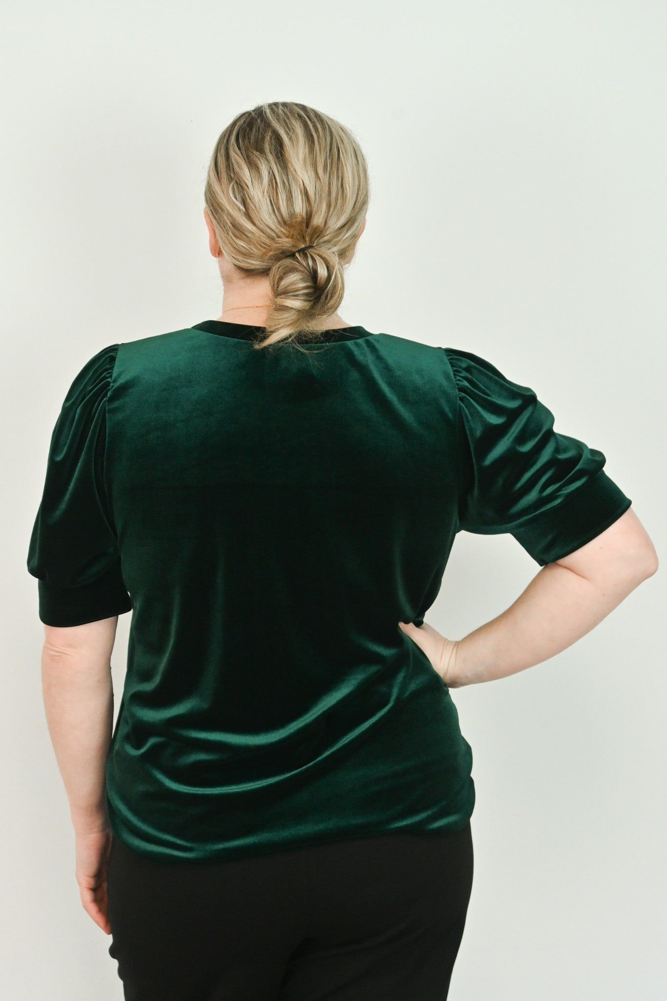 CURVE Velvet Top sold by Valencia Boutique product image thumbnail 2