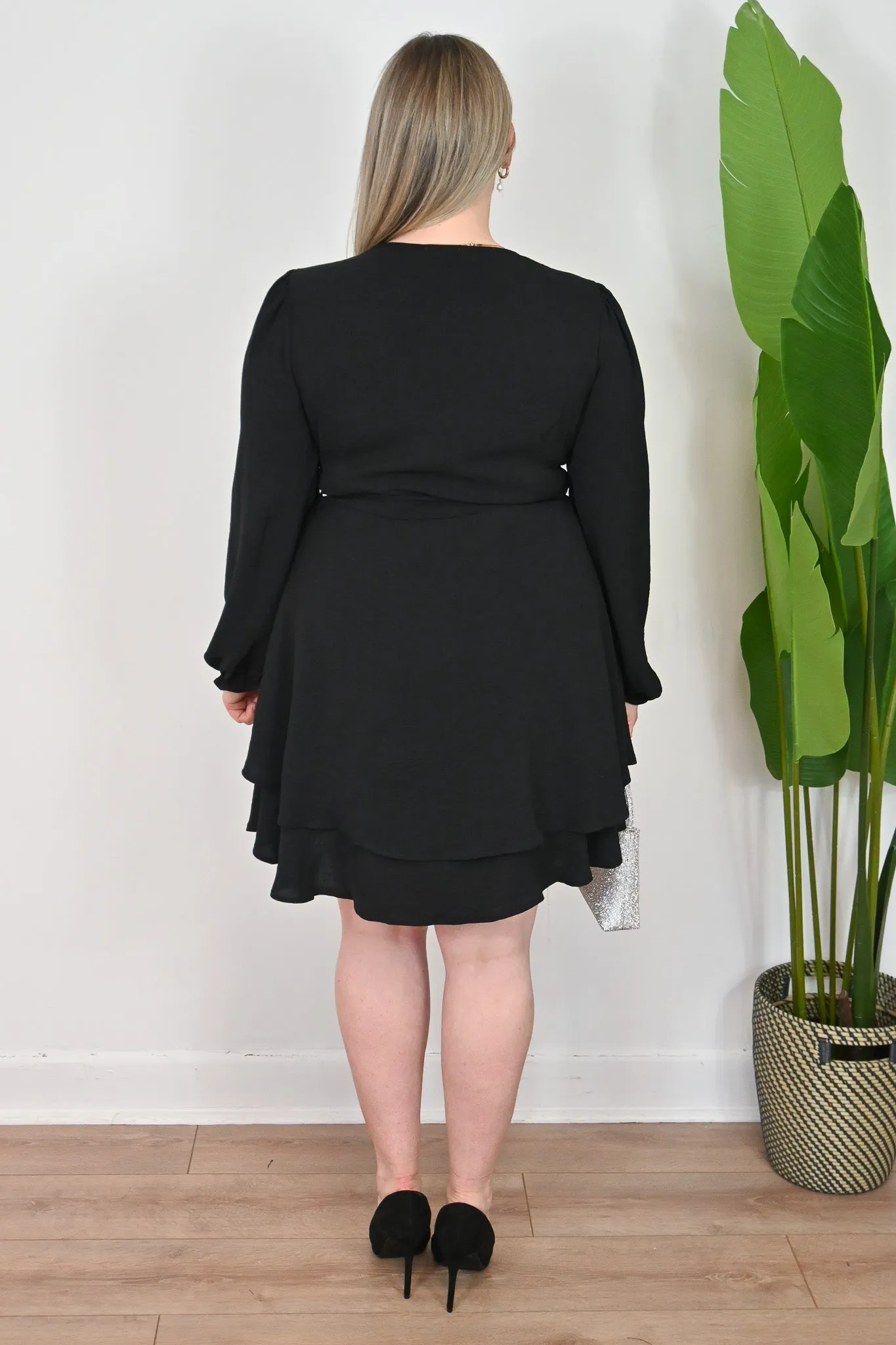 Long Sleeve Wrap Dress (S-3X) sold by Valencia Boutique product image thumbnail 2