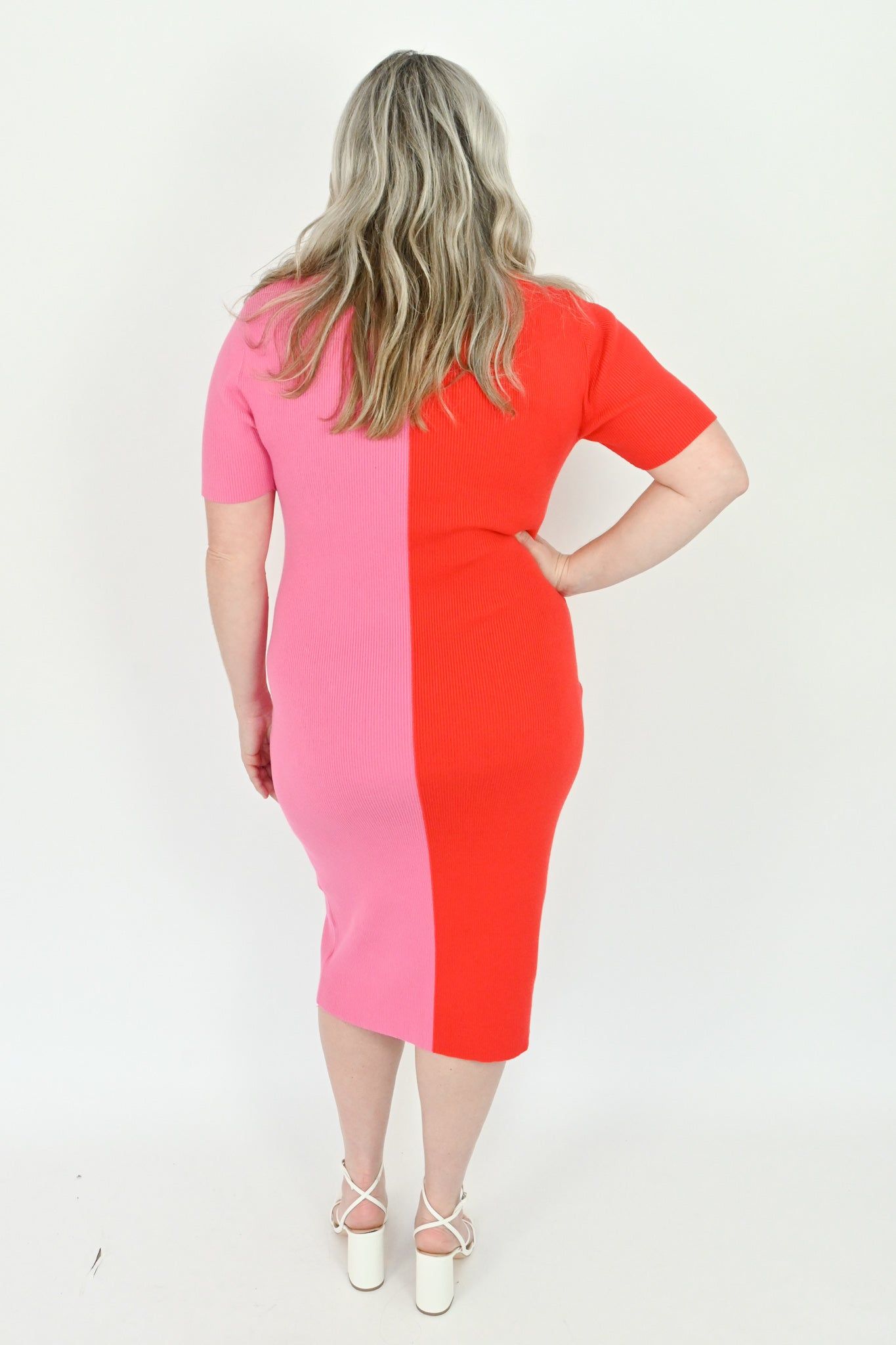 Colorblock Midi Dress (S-3X) sold by Valencia Boutique product image thumbnail 6