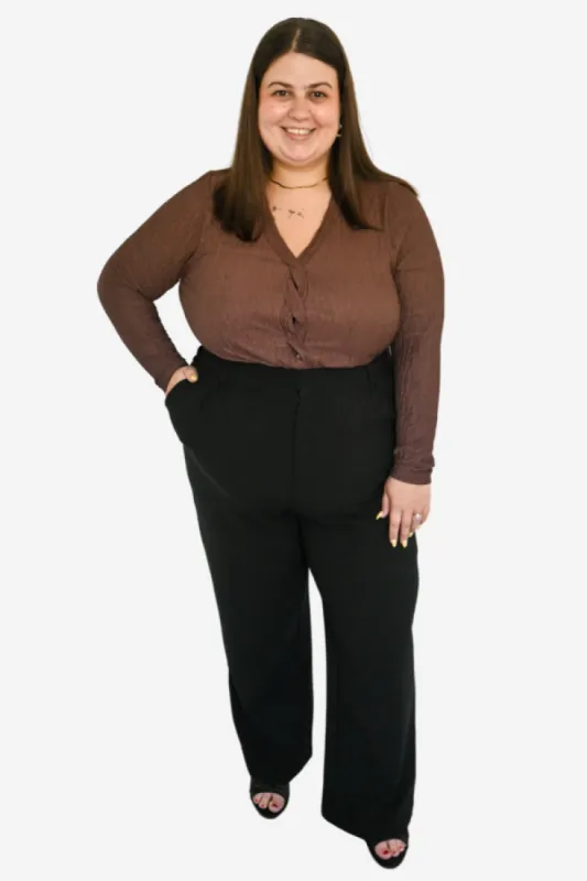 CURVE Textured Twist Top sold by Valencia Boutique