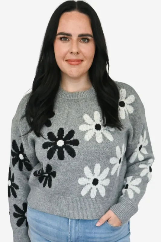 Severine Floral Sweater sold by Valencia Boutique