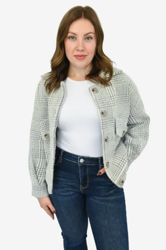 Super Soft Fuzzy Plaid Jacket sold by Valencia Boutique