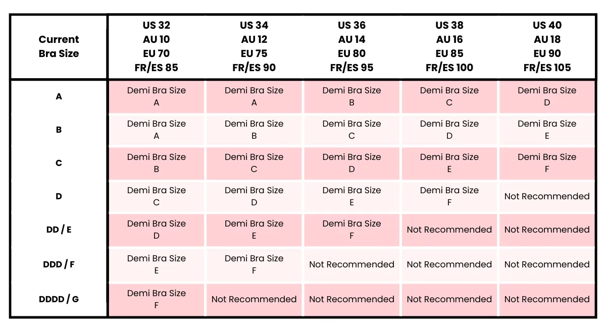 BOOMBA Demi Cup Sticky Bra sold by Valencia Boutique product image thumbnail 5