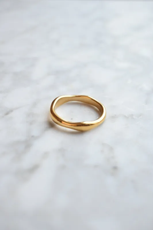 Wave Ring - Thick sold by Valencia Boutique