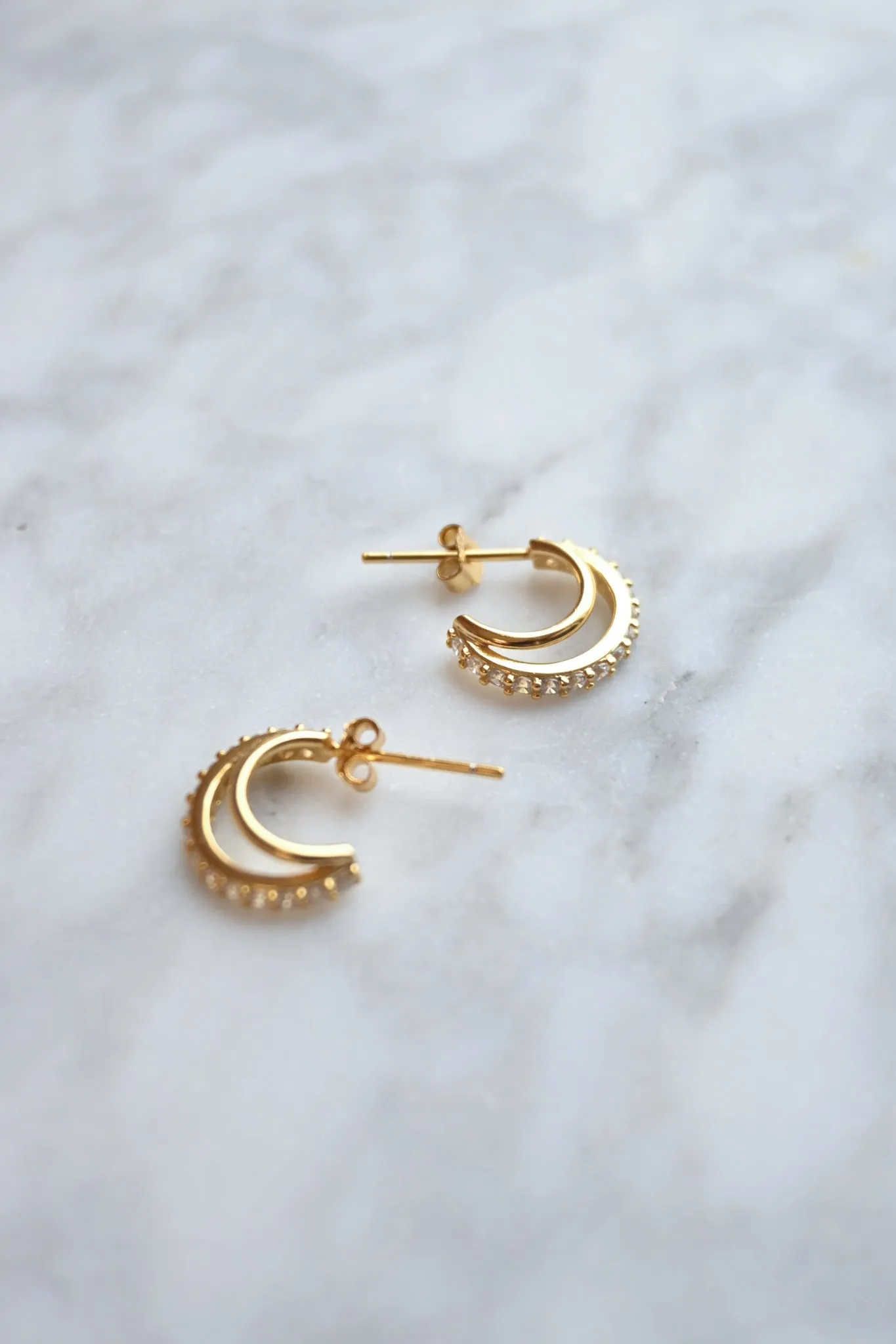 Circonia Micro Hoop Earring sold by Valencia Boutique product image thumbnail 4