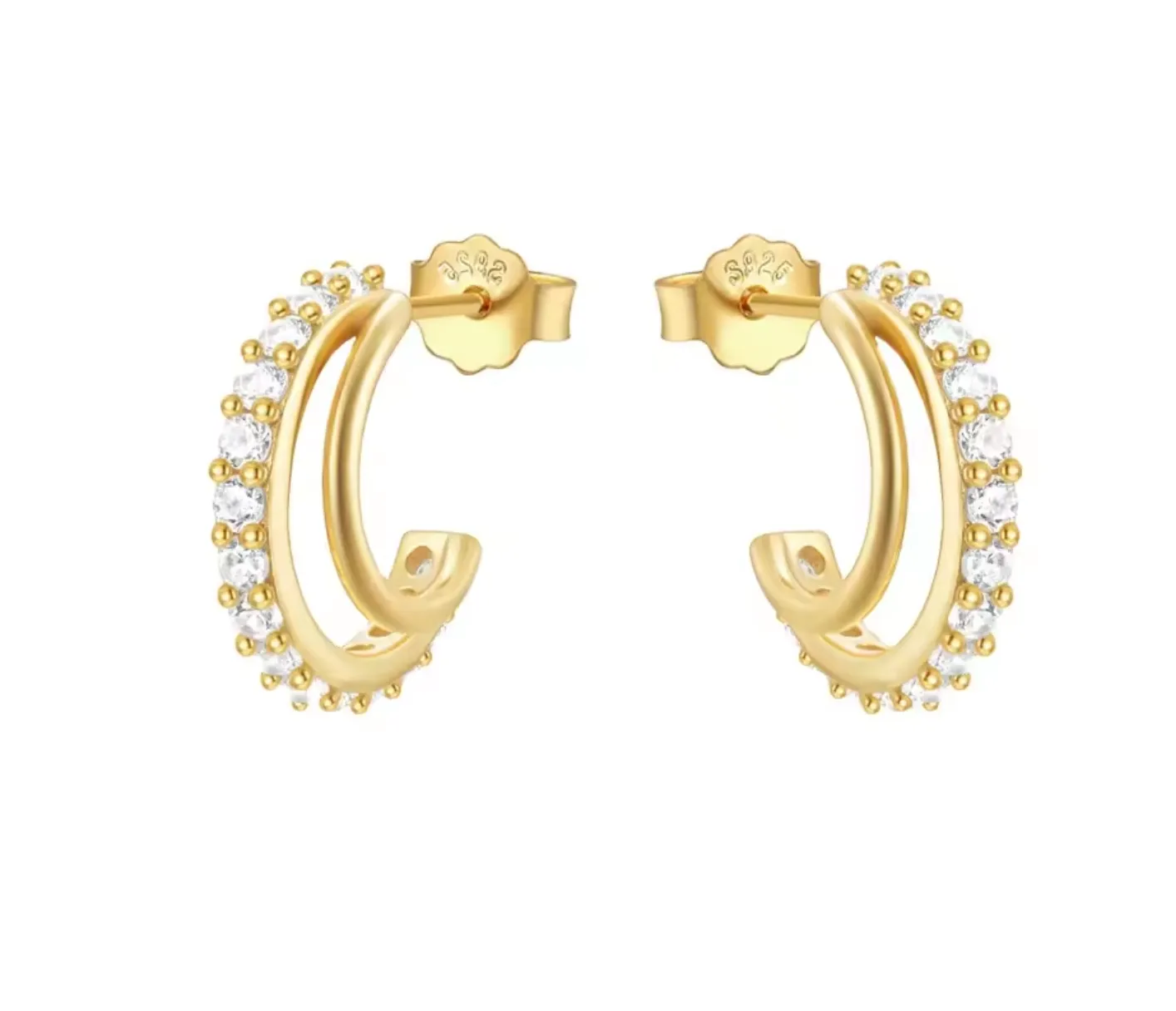 Circonia Micro Hoop Earring sold by Valencia Boutique product image thumbnail 3