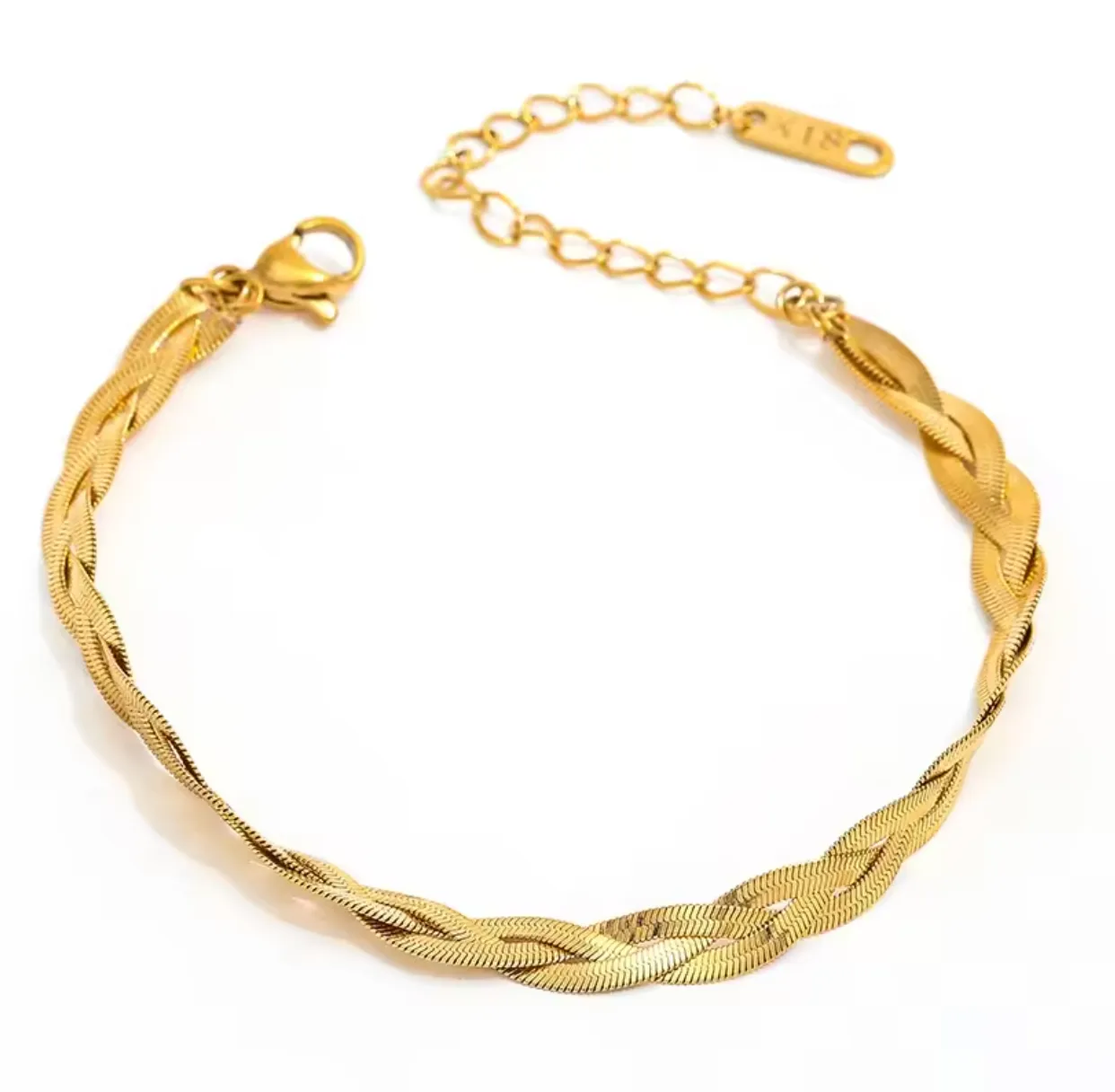 Braided Snake Chain Bracelet sold by Valencia Boutique product image thumbnail 2