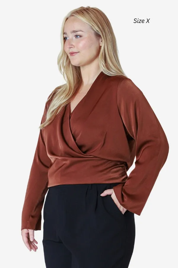 CURVE Wrap Blouse sold by Valencia Boutique product image thumbnail 2
