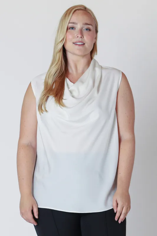CURVE Cowl Neck Tank sold by Valencia Boutique