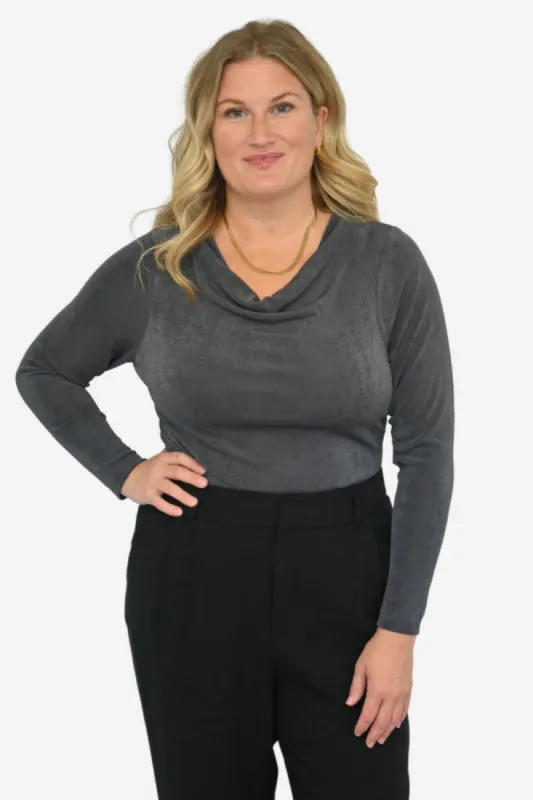 CURVE LS Cowl neck Top sold by Valencia Boutique
